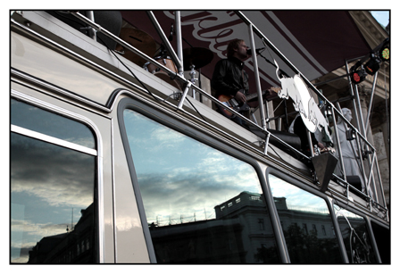 © Pamela Rußmann Tomte am Konzertbus